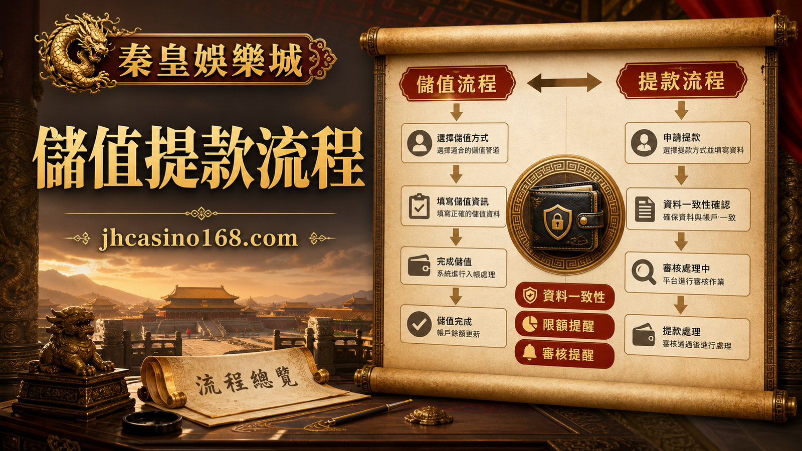 秦皇娛樂城儲值與提款流程總覽：資料一致性、限額與審核提醒