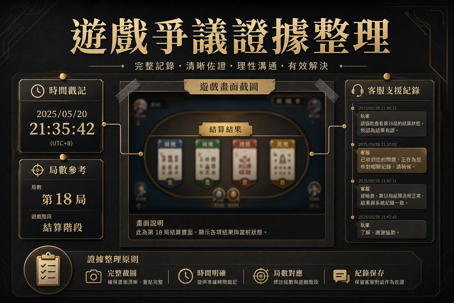 遊戲結果或畫面異常怎麼留證？時間、局號、截圖與客服紀錄整理法