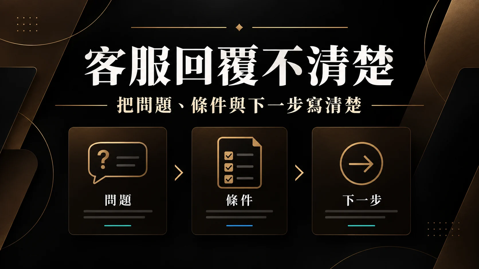 客服回覆不清楚怎麼追問？把問題、條件與處理紀錄整理成可追蹤格式